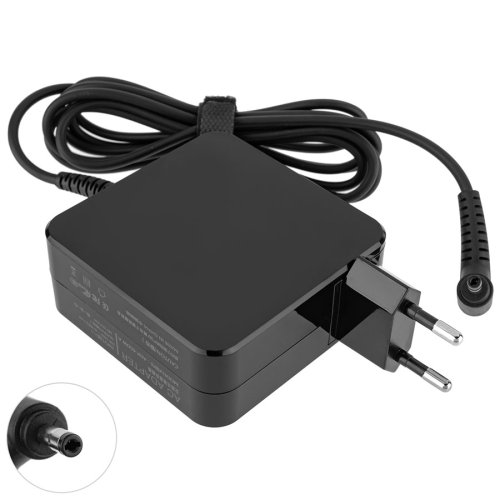 Блок живлення для ноутбука Xiaomi 65W (19V/3.42A), штекер 4.0×1.7 мм L‑подібний (кутовий), квадратний корпус, чорний — без кабелю