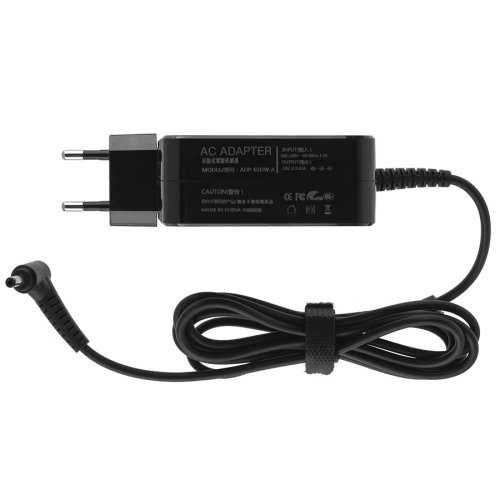 Блок живлення для ноутбука Xiaomi 65W (19V/3.42A), штекер 4.0×1.7 мм L‑подібний (кутовий), квадратний корпус, чорний — без кабелю