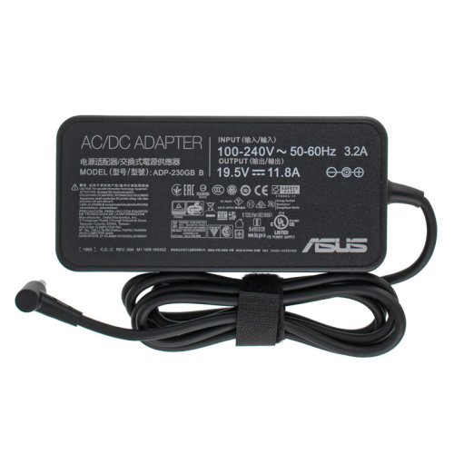 Блок живлення для ноутбука ASUS OVALE — 19.5V, 11.8A, 230W, штекер 5.5×2.5 мм, чорний