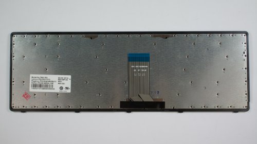 Клавіатура для ноутбука LENOVO IdeaPad U510, Z710 — розкладка RU, чорна, срібна рамка