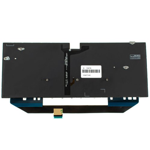 Клавіатура для ноутбука HUAWEI W19C / W19B — чорна, без рамки, з підсвіткою клавіш, RU-розкладка