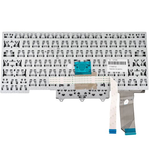 Клавіатура для ноутбука Lenovo ThinkPad E14 Gen 3, розкладка RU, чорна, без рамки