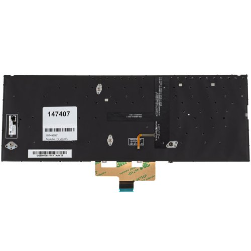 Клавіатура для ноутбука ASUS UX433 series — українська розкладка, срібляста, без рамки, з підсвіткою клавіш, Original