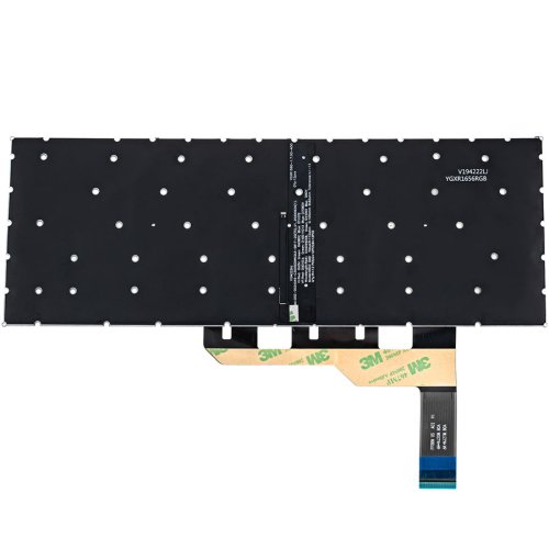 Клавіатура для ноутбука MSI Modern 14 B — біла, RU-розкладка, підсвічування клавіш, без рамки