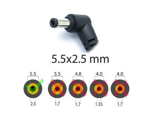 Адаптер живлення для ноутбуків ASUS 19V 7.1A 135W, роз’єм 5.5×2.5, без мережевого кабелю