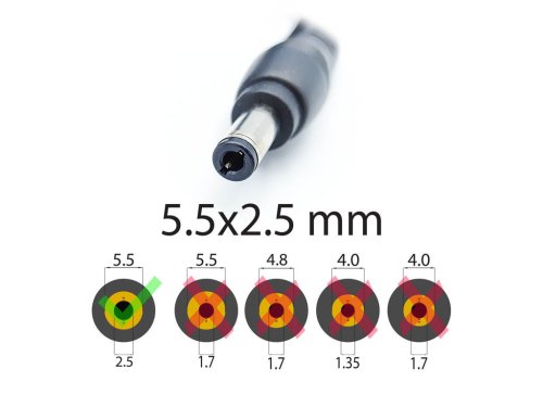 Адаптер живлення для ноутбуків Toshiba — 19V 4.74A 90W, штекер 5.5×2.5, без кабелю