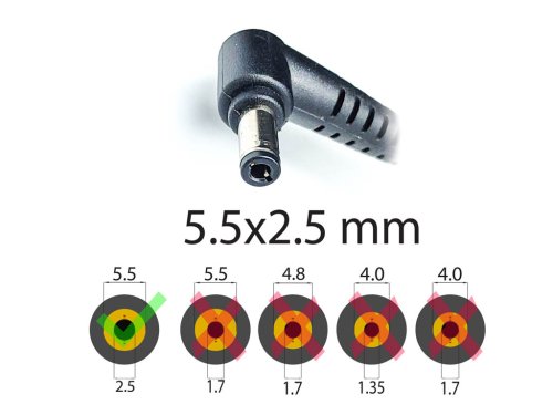 Адаптер живлення для ноутбуків ASUS 19V 9.5A 180W, штекер 5.5×2.5, без мережевого кабелю
