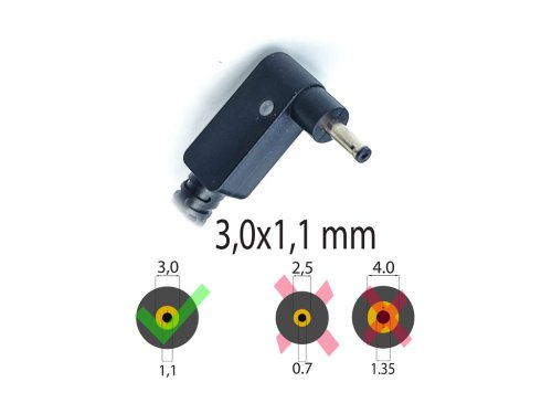 Адаптер живлення (зарядний пристрій) для ноутбуків Acer — 19V 3.42A 65W, штекер 3.0×1.1 мм Square
