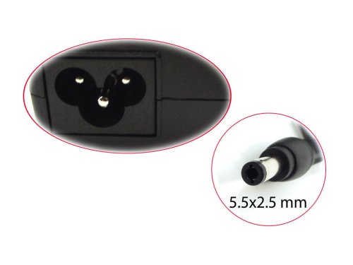 Адаптер живлення для ноутбуків Lenovo 19V 3.42A 65W, штекер 5.5×2.5, без кабелю