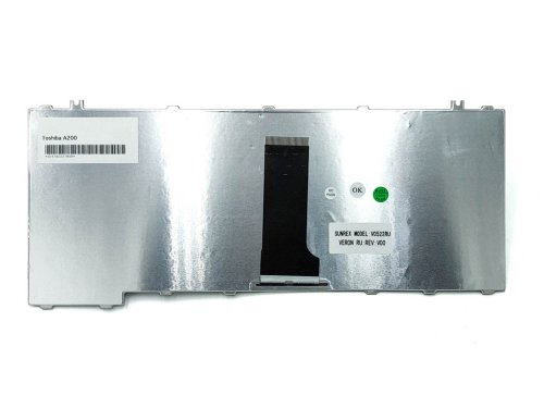 Клавіатура для ноутбуків Toshiba Satellite A200, A300, A305, A305D, L300D, L305, M300 — RU, срібляста, Original
