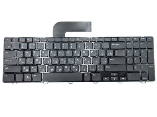 Клавіатура для ноутбука DELL Inspiron 15R N5110, M5110 — чорна (RU), з рамкою