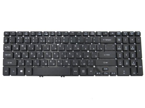 Клавіатура для ноутбуків ACER Aspire V5-571, M3-581, M5-581, V5-531, V5-531G, V5-551, V5-551G, V5-571G — розкладка RU, чорна, без рамки