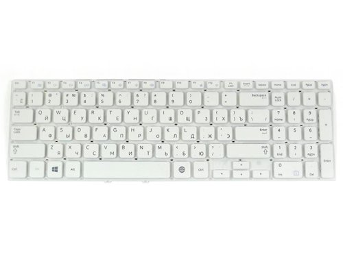 Клавіатура для ноутбука Samsung NP355V5C Series 15.6" — біла, RU-розкладка, без рамки (9Z.N4NSN.40R / CNBA5903733CB) Original