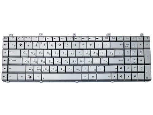 Клавіатура для ноутбука ASUS N55 / N75 / N75SF / N55SF X5Q, розкладка RU, колір Silver (MP-11A13SU69202, 0KNB0-7200RU00)