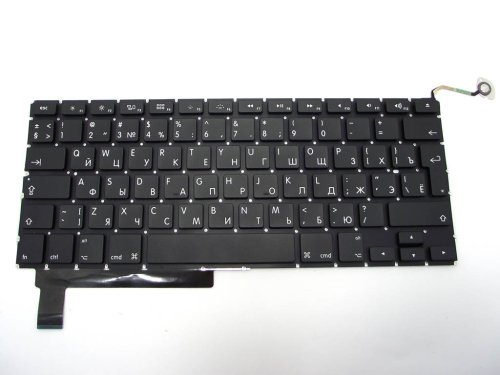 Клавіатура з підсвіткою для Apple MacBook Pro A1286 — RU-розкладка, великий Enter