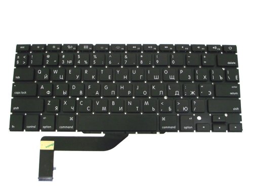 Клавіатура для Apple MacBook Pro A1398 (MC975, MC976, 2012) — RU розкладка, малий Enter