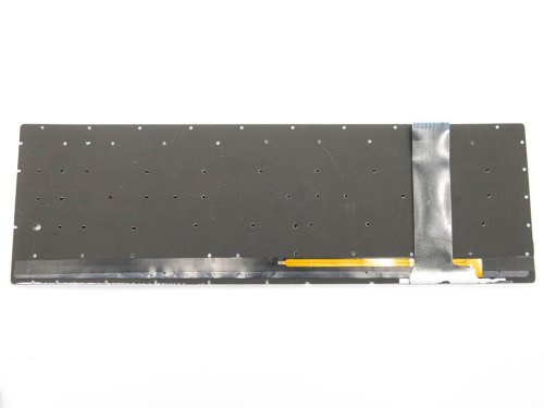 Клавіатура з підсвіткою для ASUS N550, N550J, N550JA, N550JK, N750, N750J, N750JK, N750JV — Silver, розкладка RU, без рамки, Original