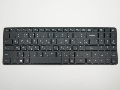 Клавіатура для ноутбуків LENOVO IdeaPad 100-15IBD / B50-50 — чорна, RU-розкладка