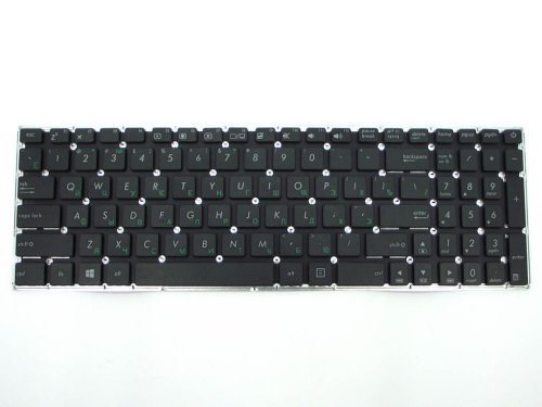 Клавіатура для ноутбуків ASUS X540, X540L, X540LA, X540LJ, X540S, X540SA, X540SC, x543ma, X543U, X543LA, X543L — чорна, RU розкладка, без рамки