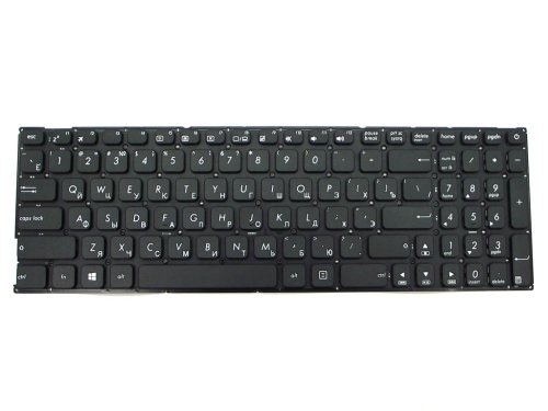 Клавіатура для ноутбуків ASUS X541, X541LA, X541S, X541SA, X541UA, R541, R541U, X541N, X541NA, X541NC, X541SC, X541U, X541UV — чорна, RU-розкладка, без рамки