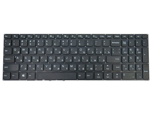 Клавіатура для Lenovo IdeaPad 110-15IBR / 110-15ACL / 110-15AST — чорна, без рамки, розкладка RU, SN20K93009, Original