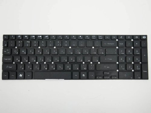 Клавіатура для ноутбука Packard Bell EasyNote LS11/TS11/LV11/LK11, Gateway NV55, Acer 5830 — RU, чорна, без рамки