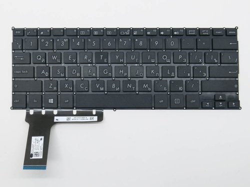 Клавіатура для ноутбуків ASUS E202 / X201E / X202E / S200E / X205 / X205T / X205TA / E202S / E205 / E202SA / E202M / E202MA / F202 / TP201SA — чорна, без рамки (RU)