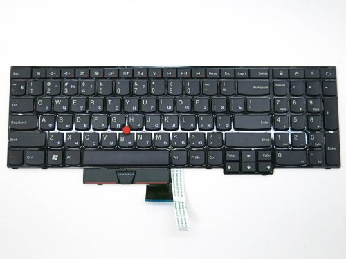 Клавіатура для Lenovo ThinkPad E530 / E530C / E535 / E545 — чорна RU-розкладка з поінтстіком