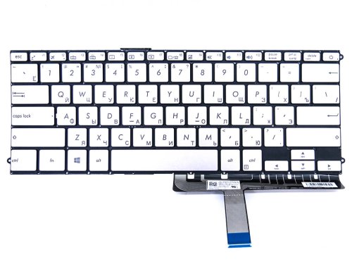 Клавіатура з підсвіткою для Asus UX490, UX490CA, UX490UA, UX490U, UX490UAR — RU Silver (Original)