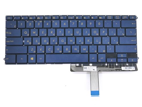 Клавіатура з підсвіткою RU Blue для Asus UX490, UX490CA, UX490UA, UX490U, UX490UAR (Original)