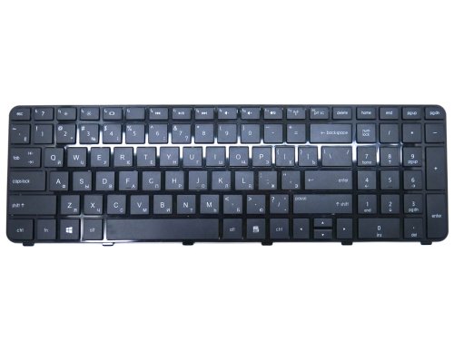 Клавіатура для ноутбука HP DV7-6000 / DV7-6100 / DV7-6200 — RU, чорна, з рамкою
