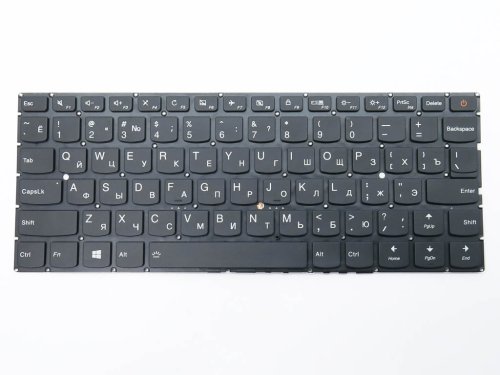 Клавіатура для ноутбука LENOVO IdeaPad 710S-13IKB, 710S-13ISK — RU, чорна, з підсвіткою (Original)