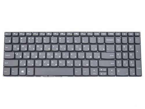 Клавіатура для ноутбука Lenovo IdeaPad 330S-15 / 330S-15ARR / 330S-15AST / 330S-15IKB / 330S-15ISK — RU розкладка, сірий колір (Gray)
