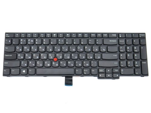Клавіатура для ноутбука Lenovo ThinkPad E570, E575 — RU розкладка, чорна