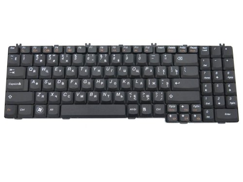 Клавіатура для ноутбука LENOVO IdeaPad G550/G555/B550/B560/B565/V560/V565, RU розкладка, чорна