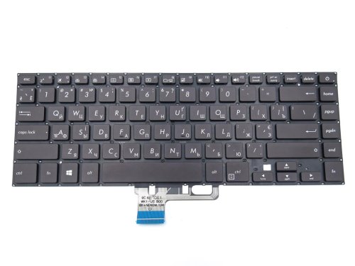 Клавіатура з підсвіткою для ноутбуків ASUS UX530, UX530UX, UX530UQ, UX550, UX550VE, UX550VD, UX580, UX580G, U5100U, UX560, U5800 — чорна (RU), без рамки, Original