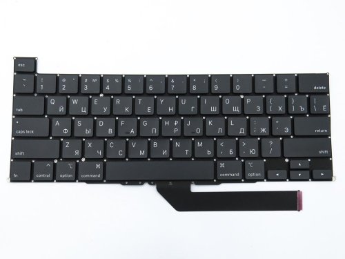 Клавіатура з підсвіткою для Apple MacBook Pro 16" A2141 (2020, 2021), RU-розкладка, Small Enter