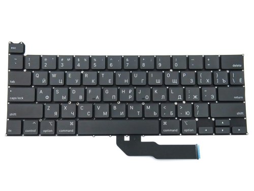 Клавіатура для Apple MacBook Pro 13" A2251 (2020, 2021), розкладка RU, мала клавіша Enter
