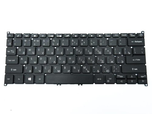 Клавіатура з підсвіткою для ноутбуків ACER Swift SF114-34, SF314-41, SF314-52, SF314-53, SF314-54, SF314-55, SF314-56, SF514-51, версія 1 — RU Black