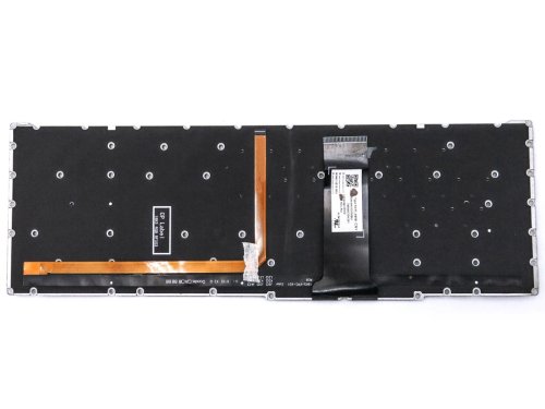 Клавіатура з RGB підсвіткою для ACER Nitro 5 AN515-43, AN515-54, AN515-55, AN517-51, AN517-52, AN515-45 — чорна, без рамки (RU), Original