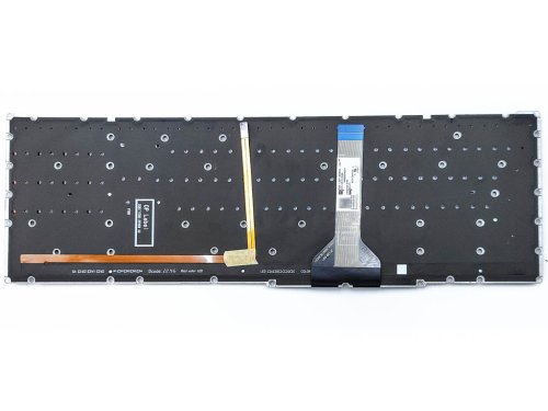 Клавіатура для ноутбуків ACER Nitro 5 AN515-45 / AN515-55 / AN515-56 / AN515-57 / AN517-41 / AN517-53, N20C1 — чорна RU, без рамки, з червоною підсвіткою