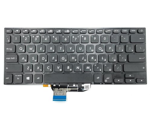 Клавіатура з підсвіткою для ASUS VivoBook S430, X430, S430FA, S430FN, S430UA, S430U, X430FA, X430FN, X430UA — чорна RU, без рамки