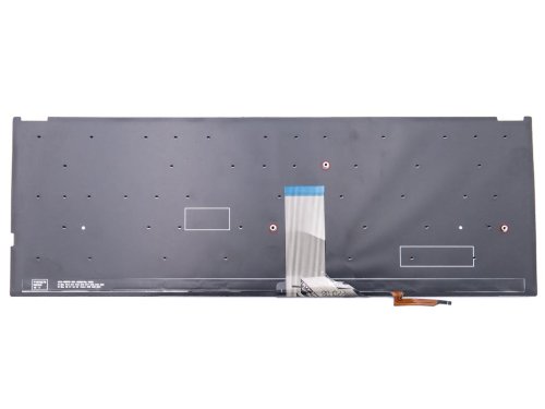 Клавіатура з підсвіткою для ASUS VivoBook S530 / X530 / K530 / S530F / S530UA / X530FA / X530UN — чорна (RU), без рамки