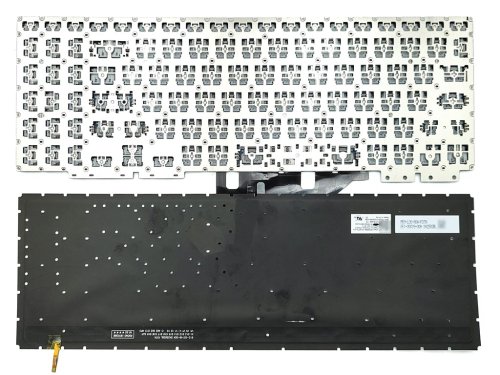 Клавіатура з підсвіткою для ASUS ZenBook UX562FA, UX562FAC, UX562FD, UX562FDX, UX562F, UX562UG — Silver (RU), без рамки, Original