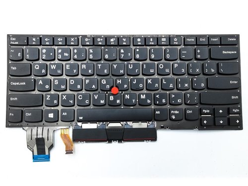 Клавіатура з підсвіткою для Lenovo ThinkPad X1 Carbon 8th Gen, RU Black, Original