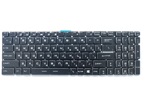 Клавіатура для ноутбуків MSI GE63/GE73/GS75/GL75/GE75/GS63/GS73/GS75/GL75/GE75/GP75 Raider, серія RGB 8RD 8RE 8RF, RU Black з RGB‑підсвіткою, Original