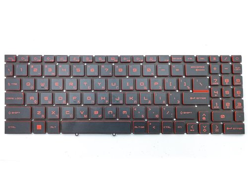 Клавіатура для ноутбуків MSI GF66 / GF76 / GP76 / GE76 / GL76 / GL66 / MS-1582 / MS-17L1 / MS-17H3, RU розкладка, чорна, з червоною підсвіткою, Original
