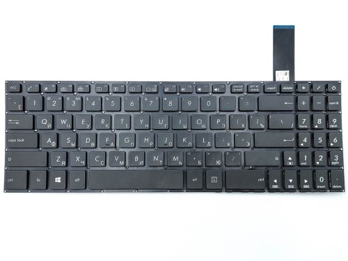 Клавіатура з підсвіткою для ноутбуків ASUS FX570UD, FX570Z, FX570ZD, FX570U, X570U, X570UD, X570ZD, X570D, K570U, K570UD, K570Z, K570ZD — чорна (RU)