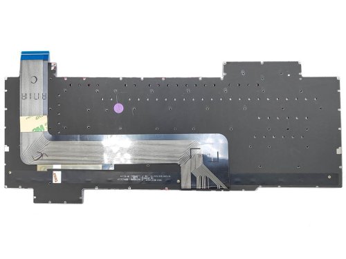 Клавіатура для ноутбуків ASUS FX503, FX503V, FX503VM, FX503VD, FX63, FX63V, FX63VD, FX63VM, GL503 V.2 — без верхніх додаткових кнопок, RU Black, без рамки, з підсвіткою