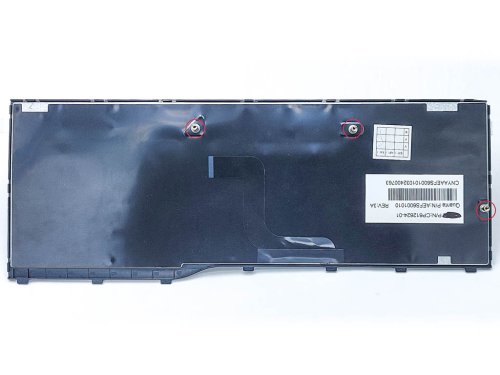 Клавіатура для ноутбука Fujitsu Lifebook AH552 — RU розкладка, чорна, з рамкою